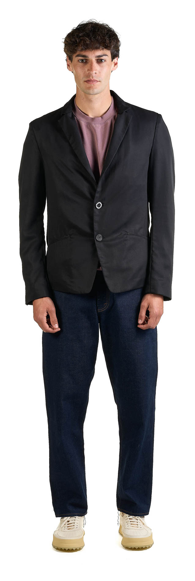 DANIELE BASTA LEATHER AND SILVER JACKET 